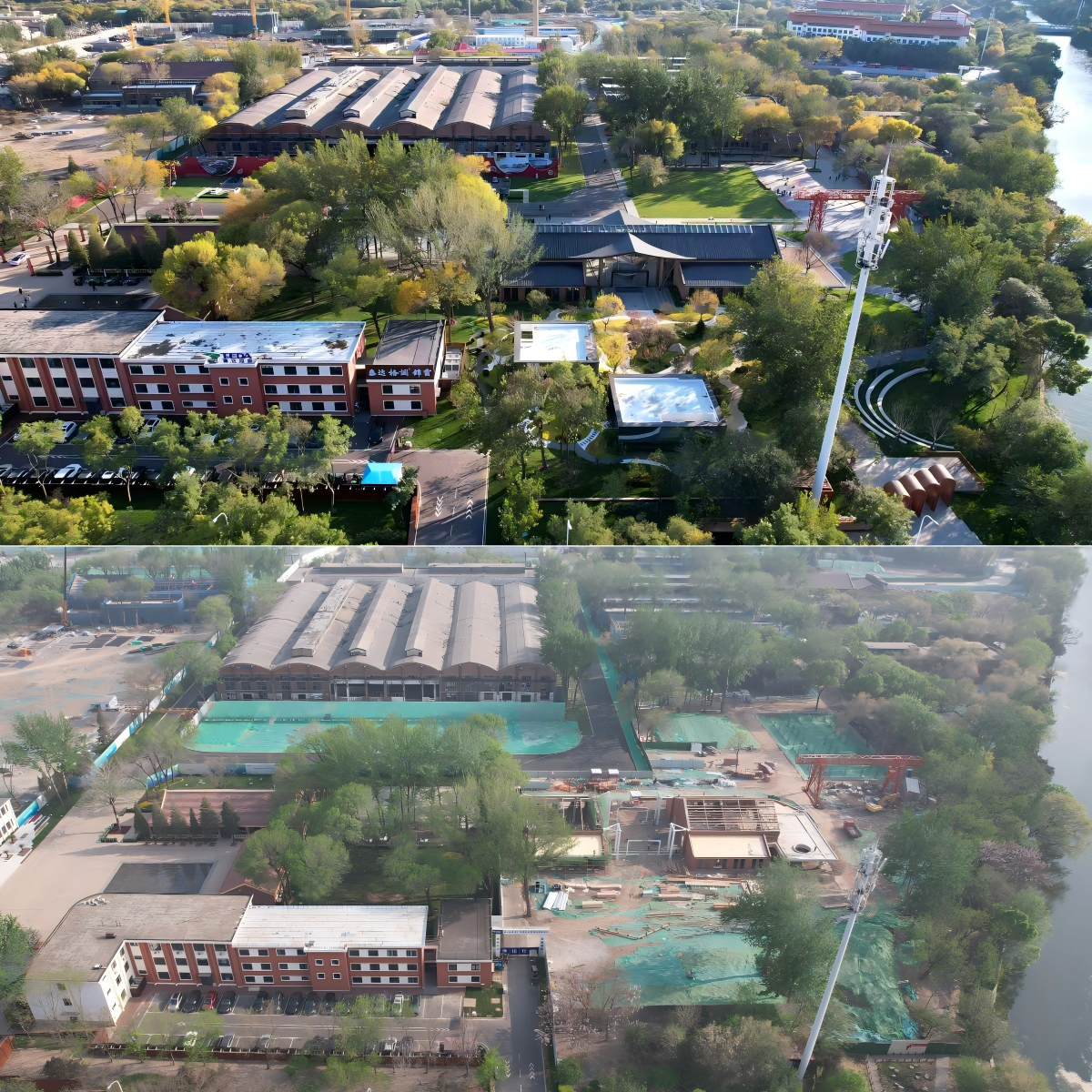 7-中國二十冶天津第一機床總廠及周邊片區城市更新項目前后對比